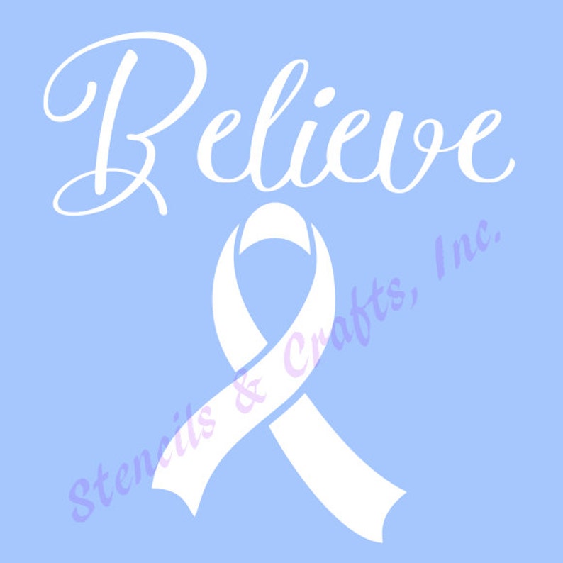 Breast Cancer Awareness Ribbon Stencil Template Reusable 3 Sizes For Painting On Walls Wood Arts And Crafts P 44642863