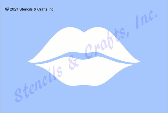 LIPS STENCIL Lips Template Craft Stencil Paint Stencils - Etsy