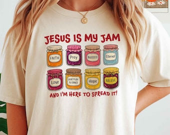 Funny Jesus Is My Jam PNG, Christian Humor Design (Digital Download)