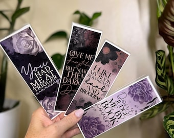 Dark Romance Bookmarks: Spicy Book Lover Gift