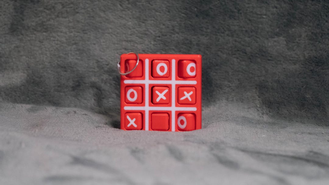 Toe Token Keychains Tic Tac Toe Keychain - 3D Printed - Etsy