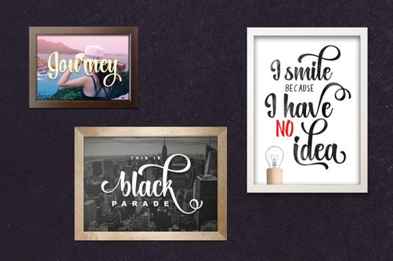 Lightning Script Font, Stylish Brush Script, Digital Download for ...