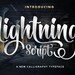 Lightning Script Font, Stylish Brush Script, Digital Download for ...