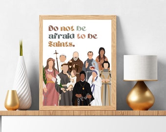 Catholic Halloween Decor, All Hallows Eve Decor, All Saints Poster, Catholic Wall Art Catholic Poster Catholic Decor Catholic Halloween Sign
