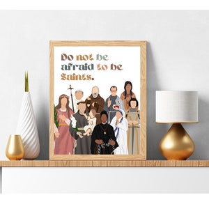 Catholic Halloween Decor, All Hallows Eve Decor, All Saints Poster, Catholic Wall Art Catholic Poster Catholic Decor Catholic Halloween Sign
