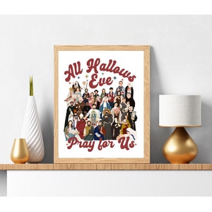 Catholic Halloween Decor, All Hallows Eve Decor, All Saints Poster, Catholic Wall Art Catholic Poster Catholic Decor Catholic Halloween Sign