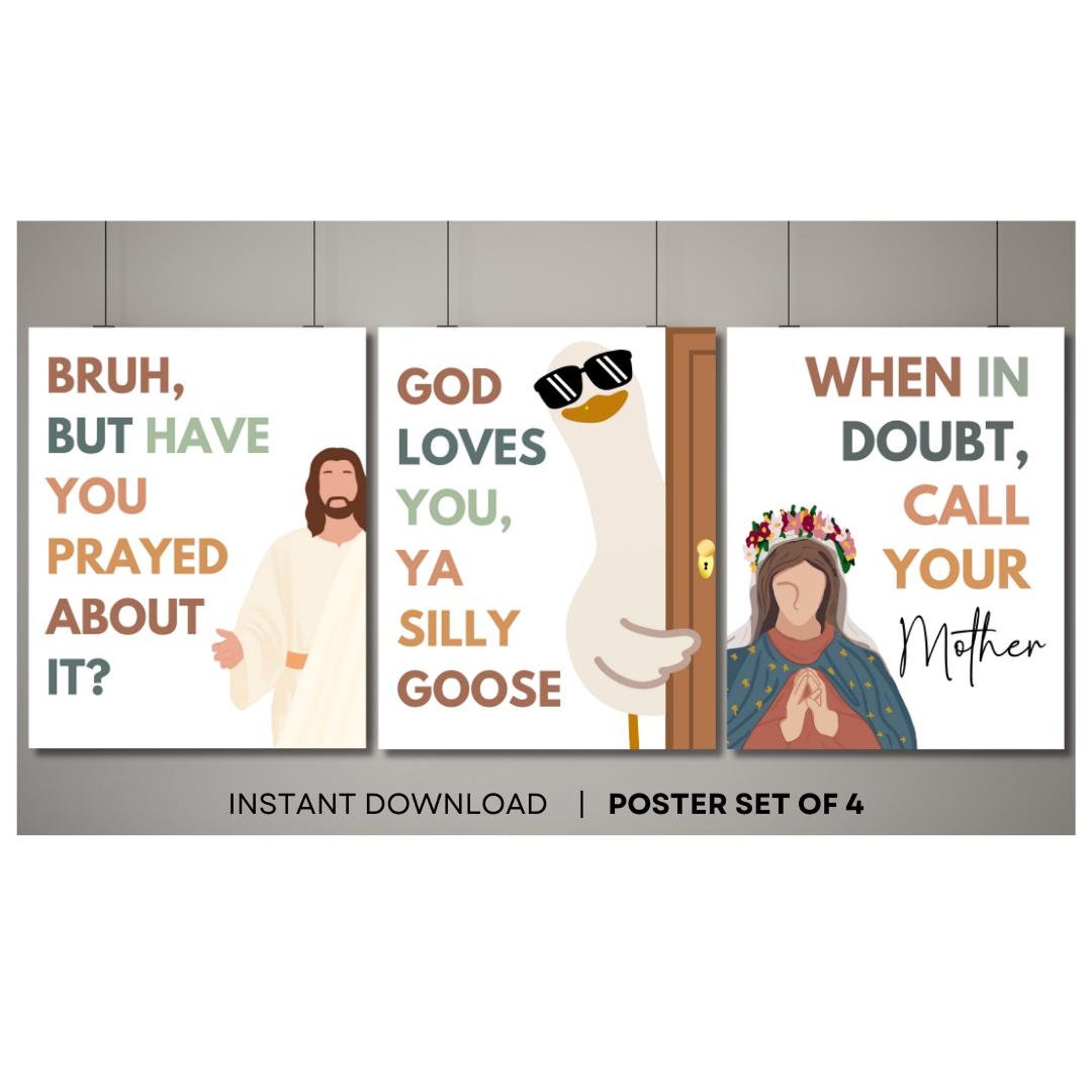 Funny Catholic Poster Bundle Catholic Classroom Poster Set Funny Wall funny-catholic-poster-bundle-catholic-classroom-poster-set-funny-wall