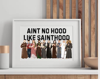 Saint Poster Print, Catholic Wall Art, Saint Quote Poster, Catholic Poster Catholic Decor, Catholic Decor Catholic Classroom, Catholic Art