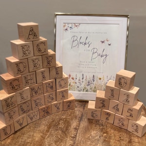 Decorate a Block for Baby Shower Baby Girl Baby Boy Minimalist Theme Activities and Games for Baby Shower