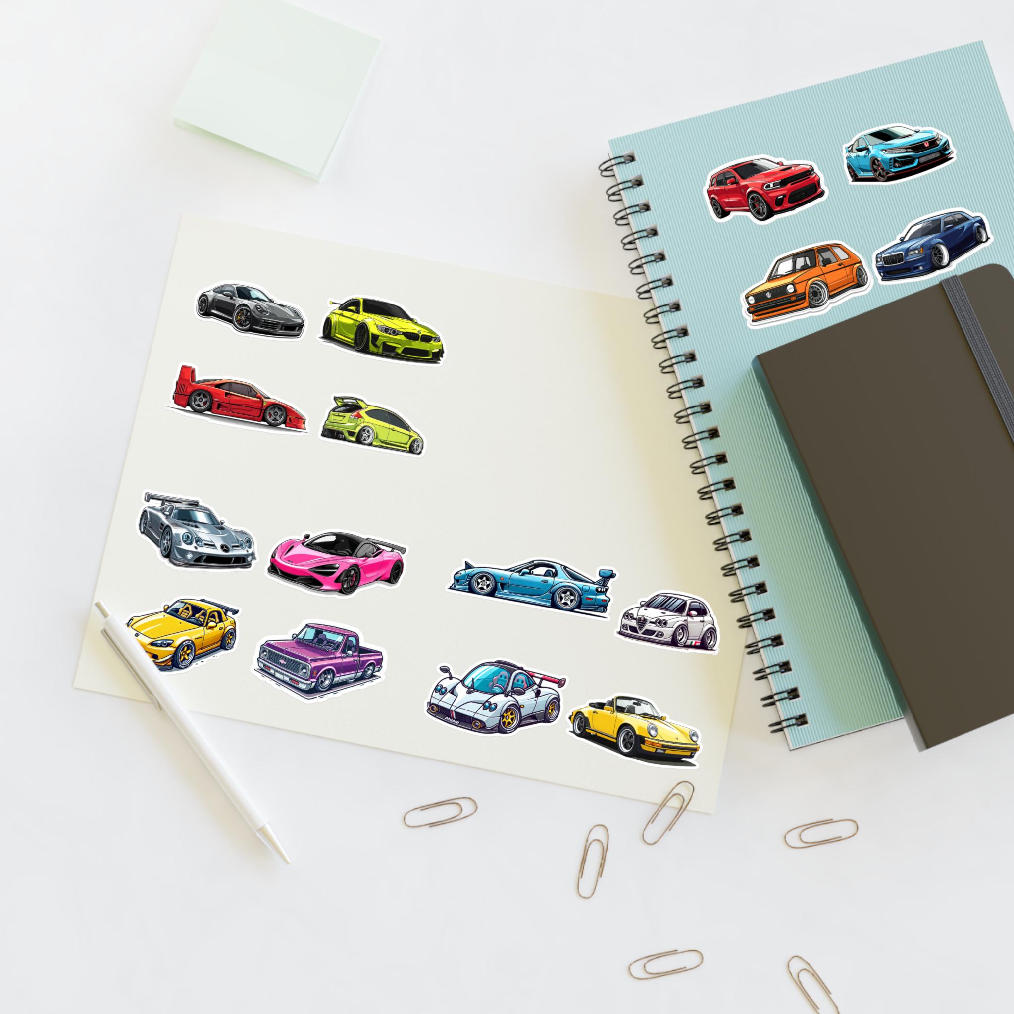 Car Sticker Sheets, Automotive Theme Sticker Pack - Etsy