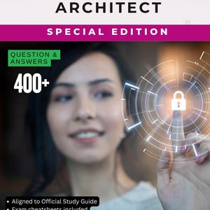 May include: A book cover titled AWS SOLUTION ARCHITECT SPECIAL EDITION with text stating 400+ QUESTION & ANSWERS, Over 250+ copies Sold, Aligned to Official Study Guide, Exam cheatsheets included, and author Harry Sha, GICSP, GRID, CISM, CISA, 62443 Expert.