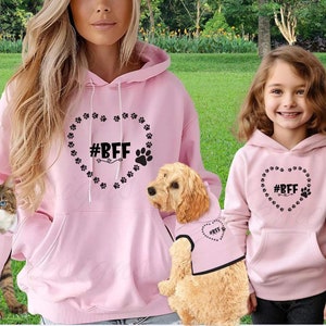 Matching Hoodies For Dogs And Humans - I Heart My Dog I Heart My Human