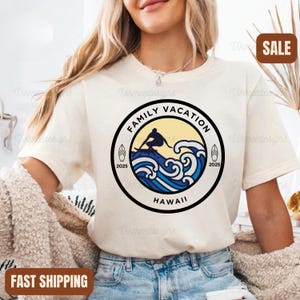 Family Hawaii Trip 2025 Shirts Personalized Hawaii Shirt Family Vacation Hawaii 2025 Shirts Custom Vacation Outfit Custom Trip T-shirts Kids