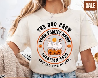 Custom Halloween Family Shirts The Boo Crew Shirts Kids Halloween Shirts Halloween Party Shirts Family Matching Shirts Spooky Ghost Shirt