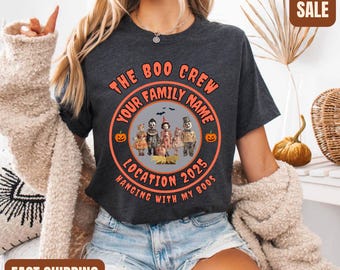 Custom Halloween Family Shirts The Boo Crew Shirts Kids Halloween Shirts Halloween Party Shirts Family Matching Shirts Spooky Group Shirt