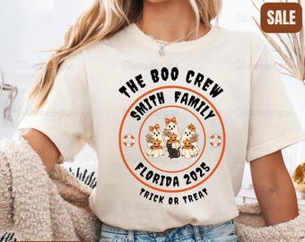 Custom Halloween Family Shirts The Boo Crew Shirts Kids Halloween Shirts Halloween Party Shirts Family Matching Shirts Spooky Ghost Shirt