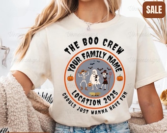 Custom Halloween Shirts, The Boo Crew Shirts, Kids Halloween Shirts, Halloween Party Shirts, Family Matching Shirts, Ghost Shirt, Group Tees
