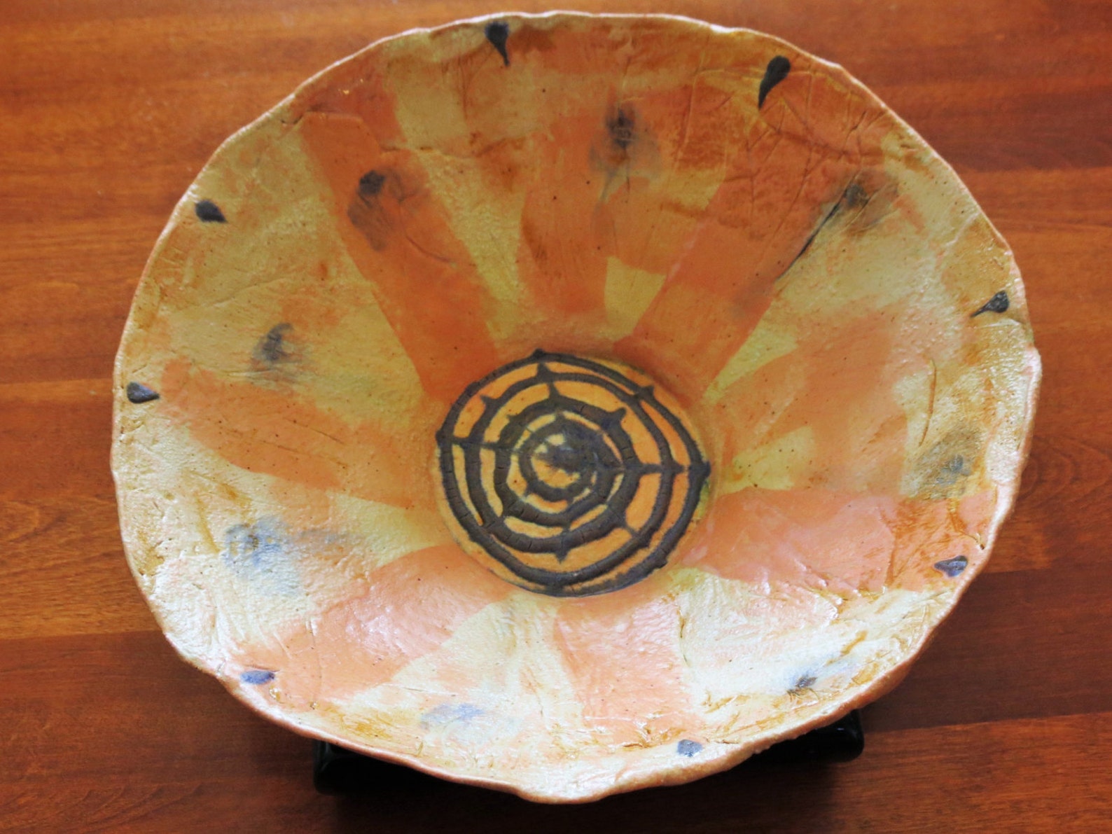 Orange/pink Inside Out Bowl Etsy