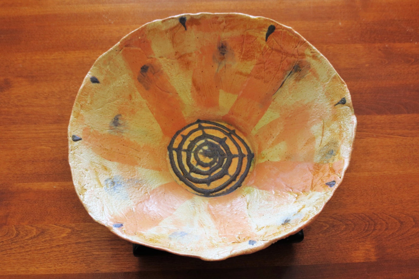 Orange/pink Inside Out Bowl | Etsy