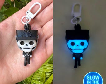 The Black Parade Glow in the Dark Keychain - My Chemical Romance gift - The Black Parade Tour