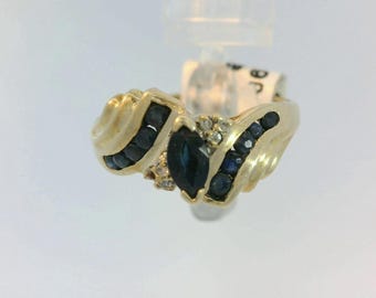 Dark Blue Saphire Ring