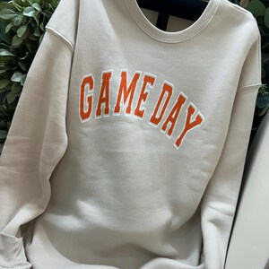 beige game day sweatshirt