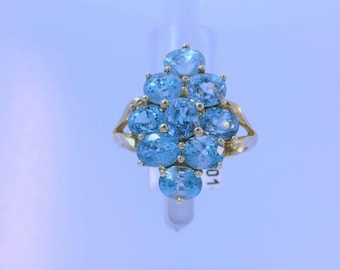 Sky Blue Topaz Ring
