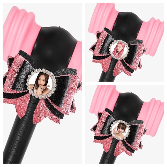 Blackpink Bias Photo Light Stick Bow Accessory Lisa, Rose, Jennie