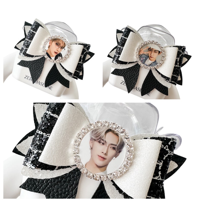 ZB1 Zerobaseone Matthew Ricky Jiwoong Zhang Hao Hanbin Light Stick Bow Accessory Kpop Decoration Photo Picture Deco Decal PICK YOUR BiAS image 1