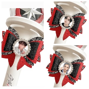 Stray Kids Bias Photo Light Stick Bow Accessory Bang Chan, Lee Know, Changbin, Hyunjin, Han, Felix, Seungmin, and I.N Jeongin Dominate Tour