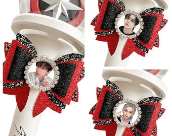 Stray Kids Bias Photo Light Stick Bow Accessory Bang Chan, Lee Know, Changbin, Hyunjin, Han, Felix, Seungmin, and I.N Jeongin Dominate Tour