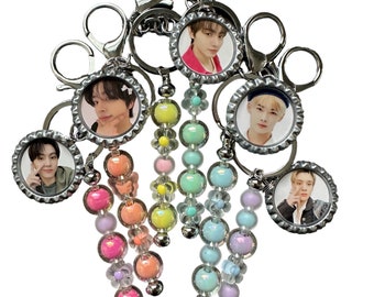 PiCK YoURS BiAS - Beaded Keychain Enhypen Heeseung, Jay, Jake, Sunghoon, Sunoo, Jungwon, Ni-ki Kpop Accessory Accessories Idol Engene