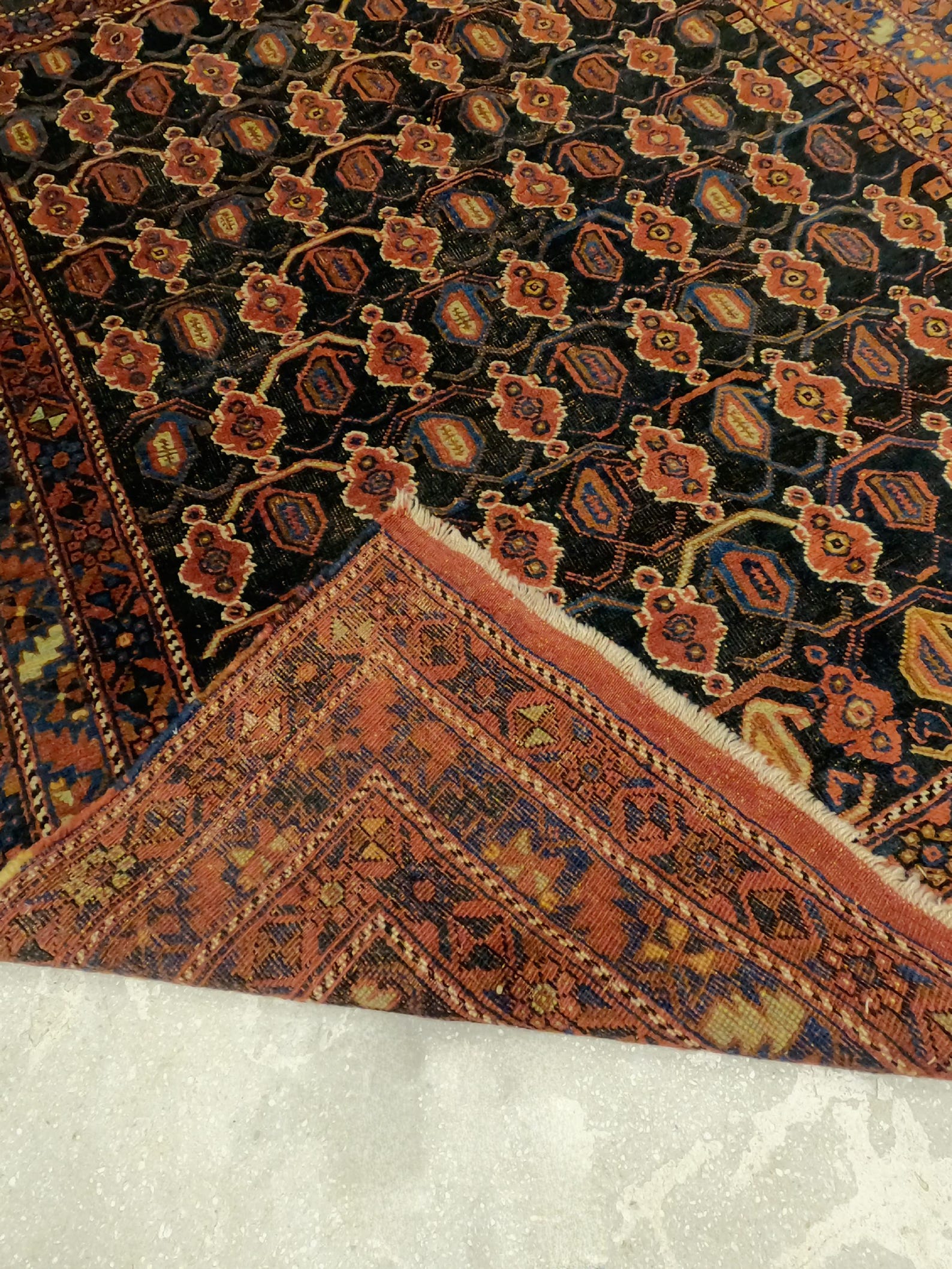 Handmade Antique Ghashghai Rug - Etsy