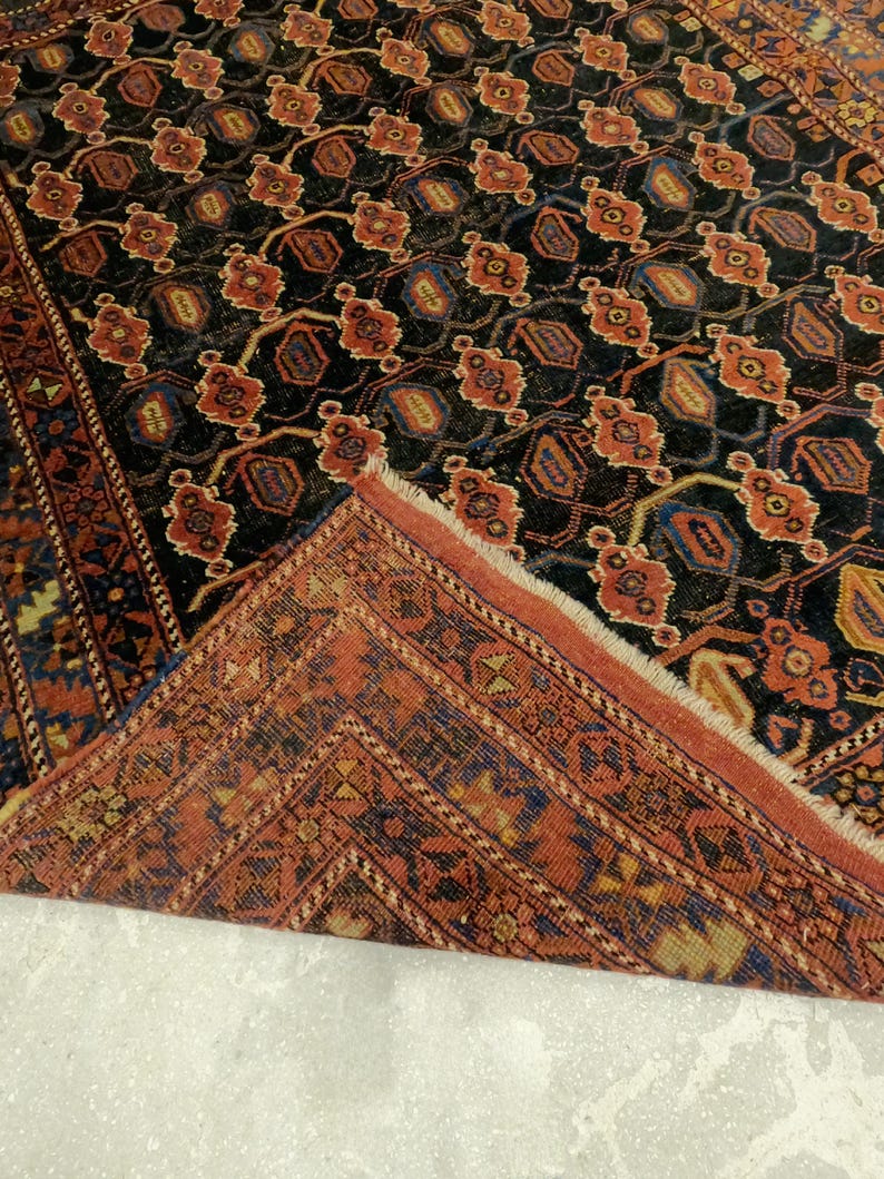 Handmade Antique Ghashghai Rug - Etsy