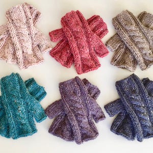 Weekend Gloves Knitting Pattern Hand and Arm Warmer Fingerless Gloves ...