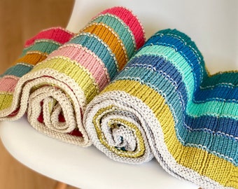 Special Stripy Blanket Knitting Pattern