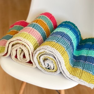 Special Stripy Blanket Knitting Pattern