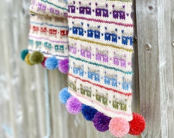 Wee House Scarf and Cowl Knitting Pattern