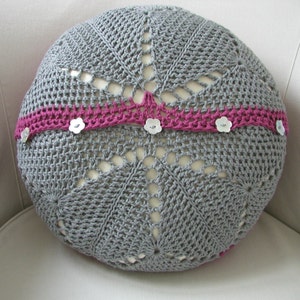 Starburst Crochet Cushion Pillow Cover Pattern image 9