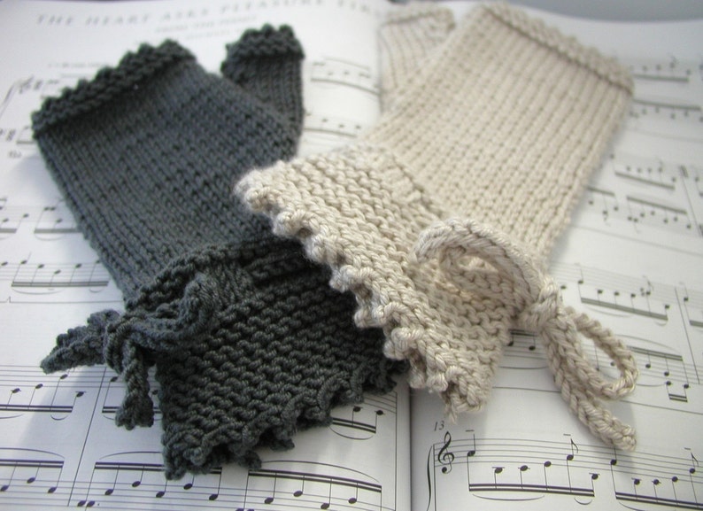 Piano Gloves Pattern Fingerless Gloves image 3