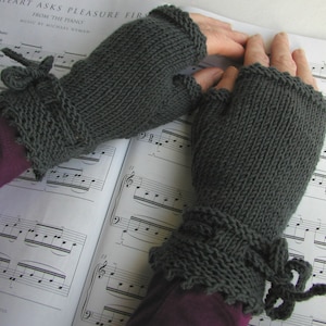 Piano Gloves Pattern Fingerless Gloves image 1