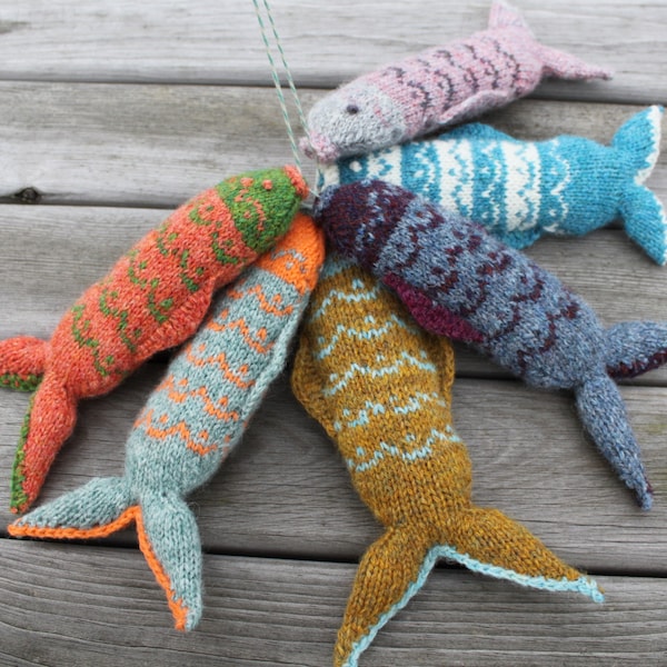 PDF Download Fair Isle Fish Knitting Pattern