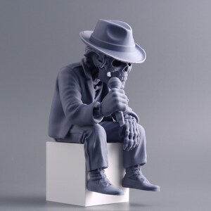 Soul Singer Skelett Hylla Sitter Figurine
