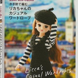 Licca / Blythe Crochet Casual Wardrobe - Instructions and picture instructions