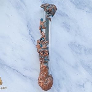 Handmade Mezuzah Case, Elegant Jewish Glass Mezuzah Cover, Modern Design, Stylish Religious Gift, Judaica Art, Unique Mezuza for 4-5&quot; Scroll