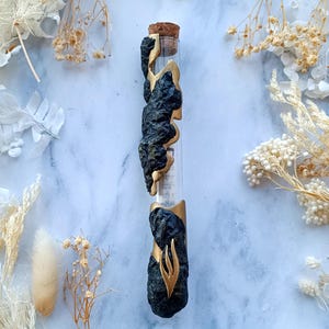 Handmade Stone Glass Mezuzah Case: Modern Judaica Art, 4-5" Scroll