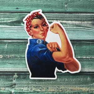 Rosie The Riveter Weatherproof Sticker