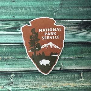 National Park Service Arrowhead Weatherproof Sticker
