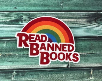 Read Banned Books Weatherproof Sticker