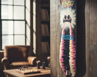 Back to the future Skateboard Deck Wall Art nostalgic classic memorabilia